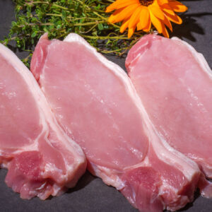 4 Rind on Free-Range Pork Chops